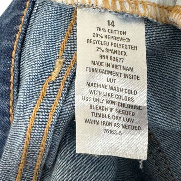 ANA A New Approach 14 High-Rise Wide Leg Jeans Cotton Stretch Blue Womens - Picture 4 of 9